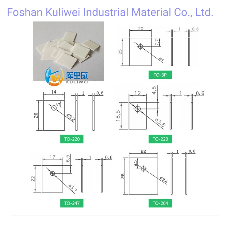 Al2O3 Ceramic Heatsink to-220 to-3p Customized Circle Oval 3D and Others All Ceramic Resistor Ceramic Heat Sink