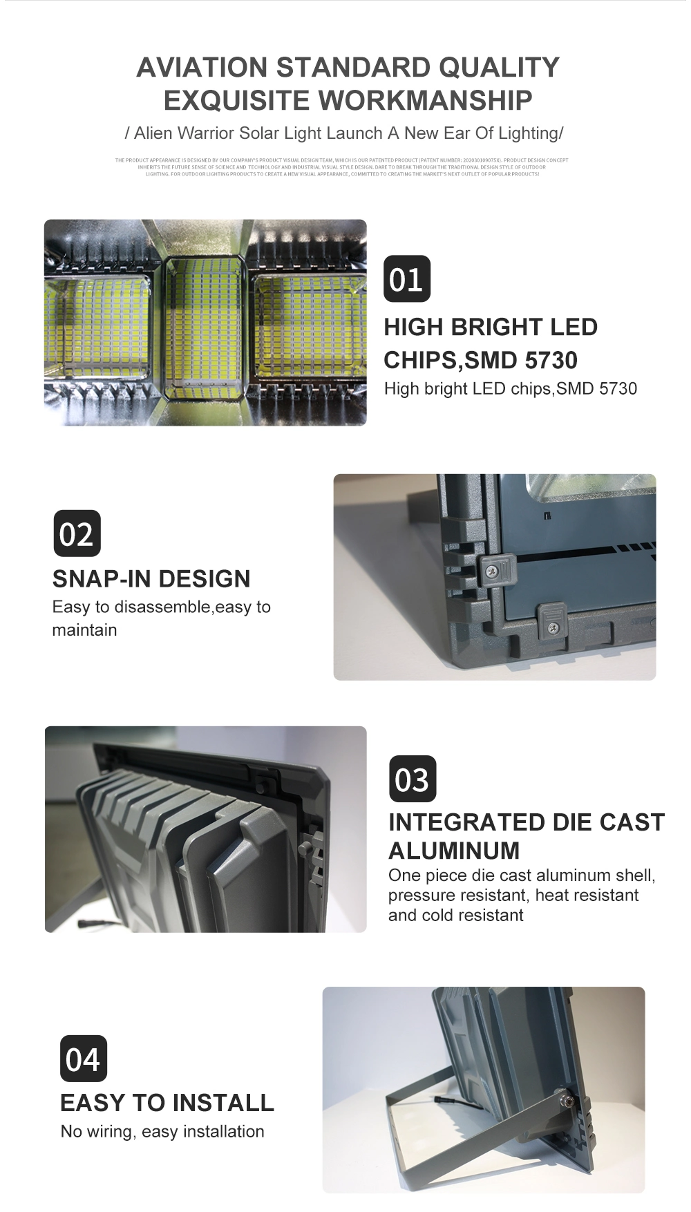 Utilitech Motion Activated Solar Powered Security Light